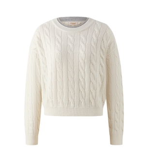 【100%绵羊毛】Eland衣恋毛衣女圆领套头针织衫2025冬季新款