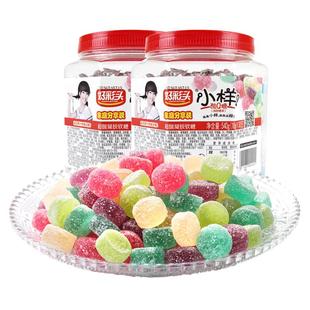 小样酸Q糖540g/罐混合罐装酸甜果汁软糖儿童喜糖网红散装糖果