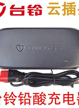 台铃电动电瓶车充电器48v60V64铅酸云35付12ah20AH3272伏安时插头