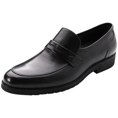 沙驰真皮软底舒适英伦商务皮鞋男