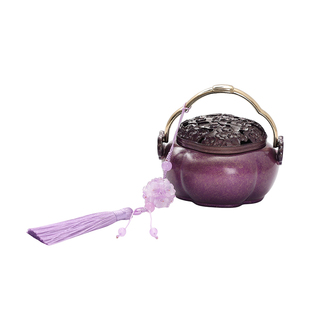 非遗艺术品暖手炉香炉家用黄铜香炉熏香香碳火怀炉檀香香熏炉摆件