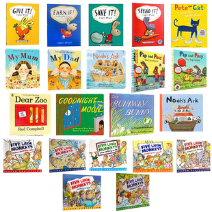 Dear Zoo/五只小猴子/My Mum My Dad/我爸爸我妈妈/小兔子学花钱/小鼠波波 /波西和皮普/ 廖彩杏低幼儿童启蒙绘本英文原版平装绘本