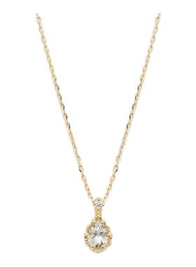 流浪拾光蓝色水滴项链锁骨链女