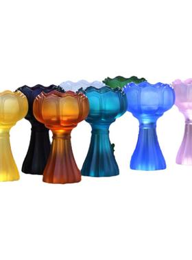 客厅琉璃烛台长明灯摆件