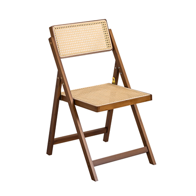 家用折叠椅非实木藤编椅子
