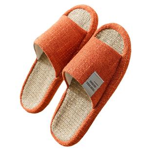 亚麻拖鞋女室内家居四季2025新款汗脚静音棉麻吸汗麻拖鞋女款春秋