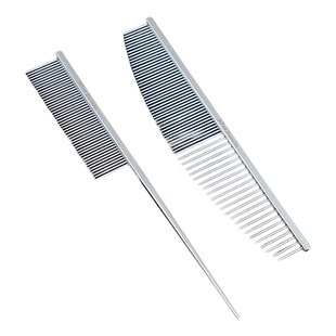 Pet Domain宠物排梳挑毛梳泰迪猫狗梳子美容直排梳开结梳猫梳