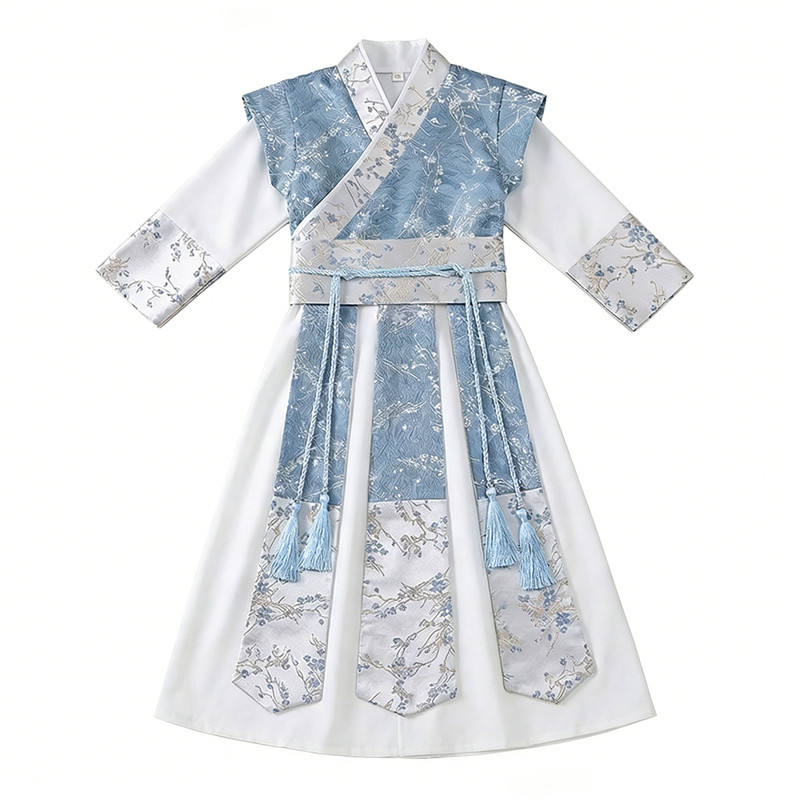 女童古风汉服飘逸剑舞演出服