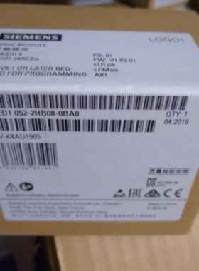 议价西门子6ED1052-2HB08-0BA0LOGO!24RCEo主机模块6ED10522HB080
