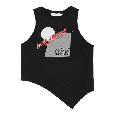 STUDIOWEAR x MOUSSY秋季新品撞色几何印花背心028ISA90-3401