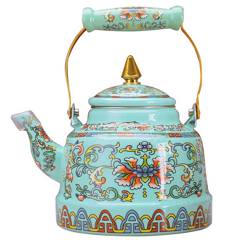 藏式牛马牌八吉祥酥油茶壶家用