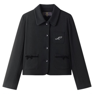 东京岁时记jk原创正版学院风黑色西服秋春西装外套小个子制服套装
