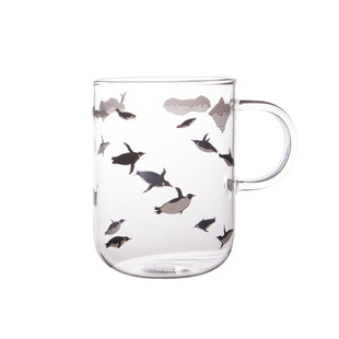 日式耐热玻璃杯带把手带盖高颜值ins风小众杯子简约家用透明水杯