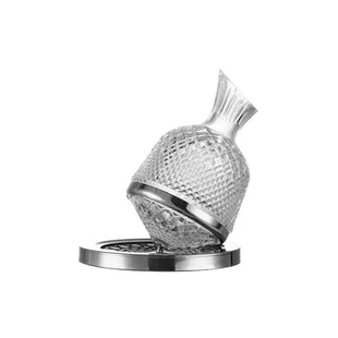 家用水晶玻璃红酒旋转红酒杯套装高档不倒翁醒酒器商用倒酒勃艮第