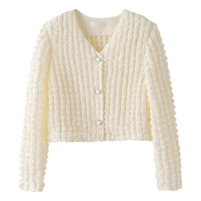 MetEndi法式小香风短款外套白色