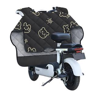 电动摩托车挡风被雅迪爱玛绿源台铃通用防水防风罩秋冬季加绒加厚