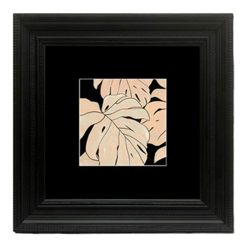 《龟背竹》中古风客厅装饰画高级感餐厅挂画法式复古艺术卧室摆画