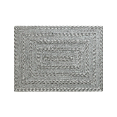 天然羊毛手工编织无胶环保地毯垫