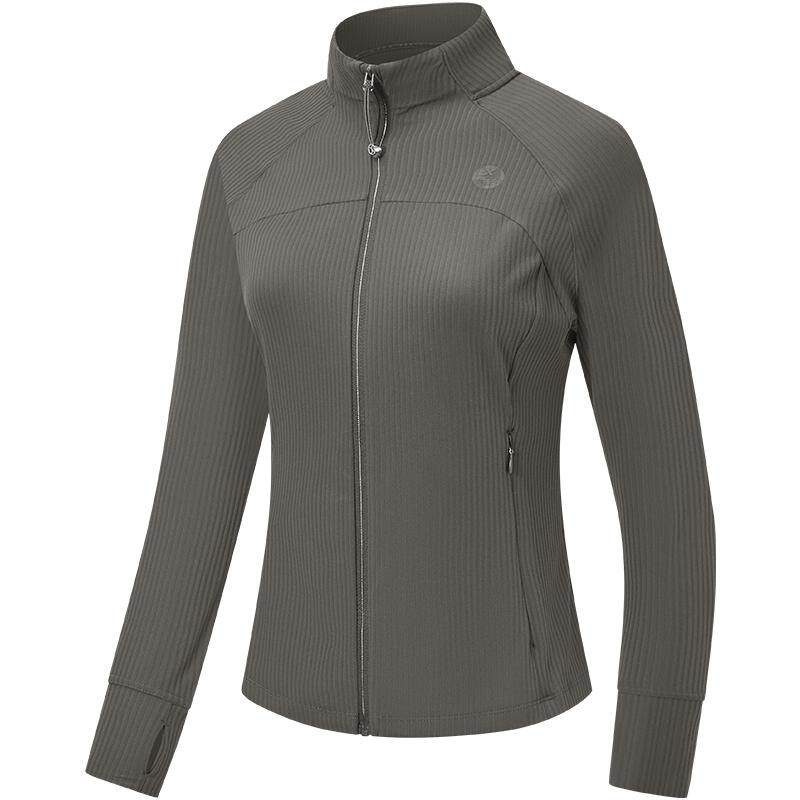 特步运动外套女2025年秋冬健身紧身女装上衣训练风衣975328060025