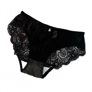 内裤女锦纶大码蕾丝网纱透气低腰性感舒适透气薄款诱惑女士三角裤