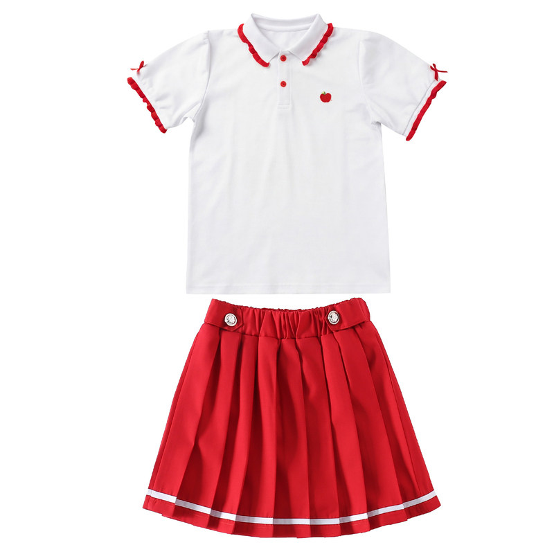 小学生校服夏季短袖儿童学院风班服套装幼儿园园服运动会演出服装