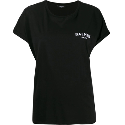BALMAIN/巴尔曼 新款女士LOGO印花短袖T恤TF11351I382