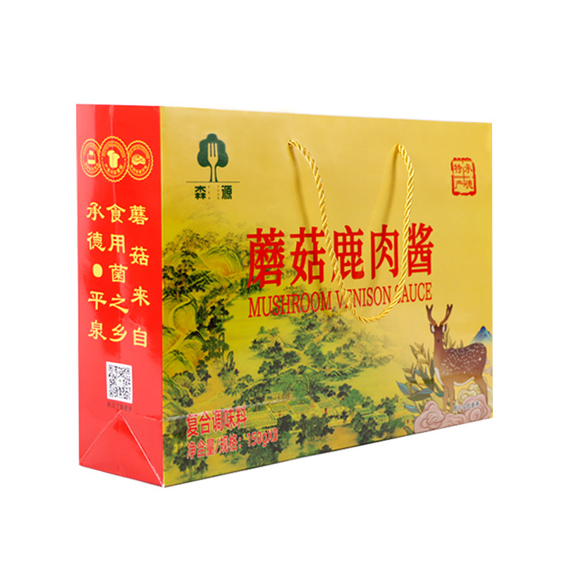 承德特产森源蘑菇鹿肉酱礼盒装