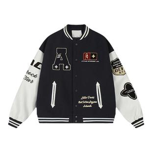 【Achock官方店】美式重磅植绒棒球服外套潮牌秋冬款上衣夹克男女