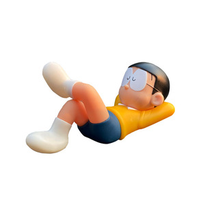 哆啦a梦大雄车载摆件睡觉大熊汽车创意卡通公仔车内中控台装饰品