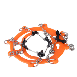 户外防摔11齿冰爪抓防滑鞋套登山防滑雪地鞋钉链雪乡旅游冰抓男女