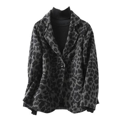 羊毛呢外套女短款西装领修身气质