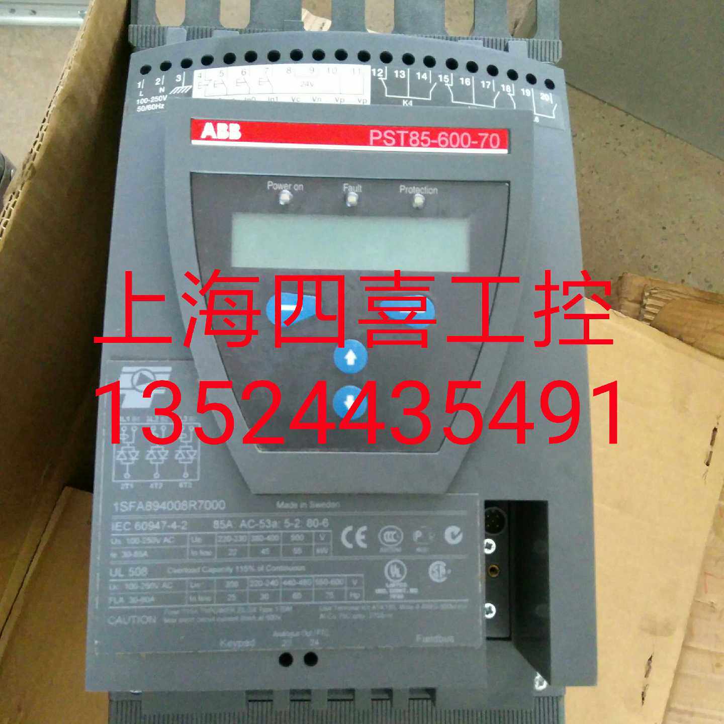 议价全新库存货 ABB软启动器15kw PST30-600-70  PST37-600-70 18