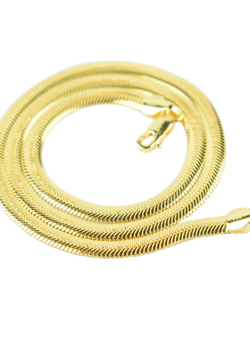 锁骨链S925纯银扁蛇骨链小众设计