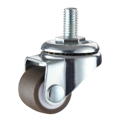 0.8寸丝杆/平板/岔口橡胶万向轮