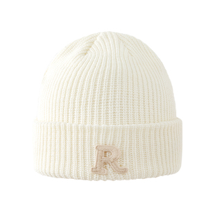 毛线帽男秋冬R标保暖针织帽女显脸小ins潮情侣帽子2026年爆款冷帽