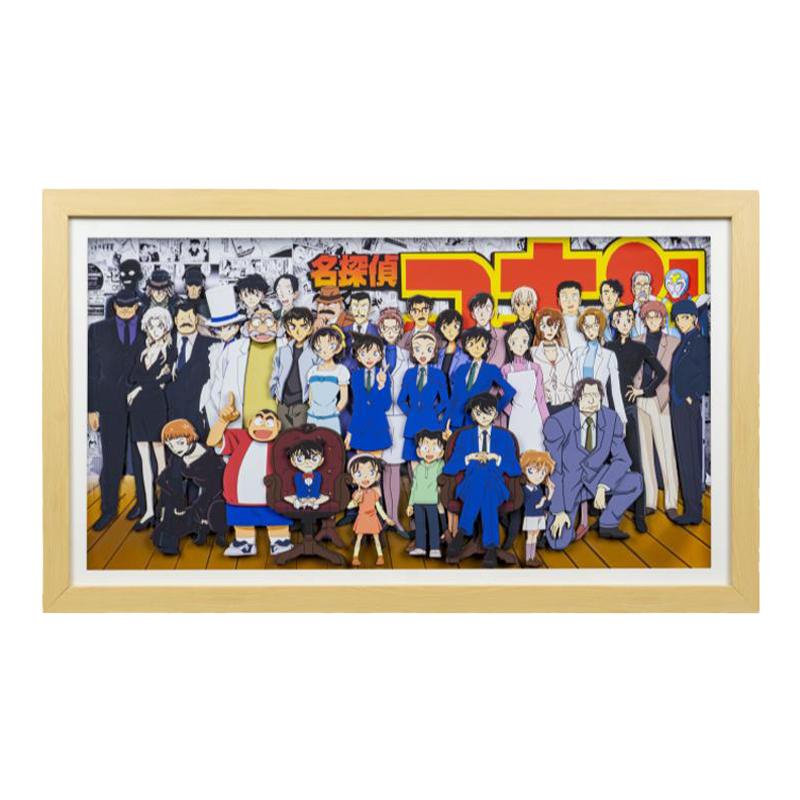 名侦探柯南小黑柯南装饰画纸艺画