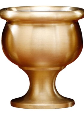 圆通纯铜供水杯供佛杯供奉酒杯