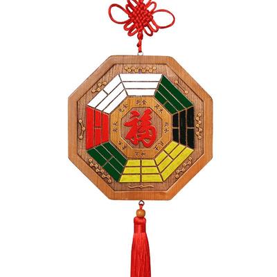 桃木五行福字彩绘用品