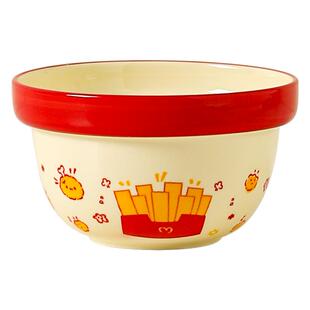 川岛屋薯条碗盘套装陶瓷家用一人食高颜值餐具甜品早餐盘饭碗面碗