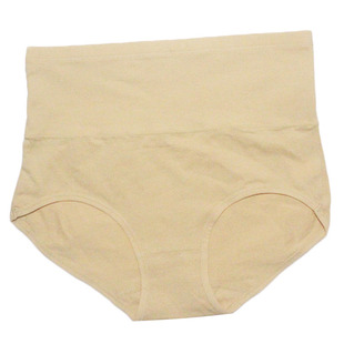 高腰收腹提臀内裤女纯棉产后裤透气透气大码三角裤女 雪丹婷