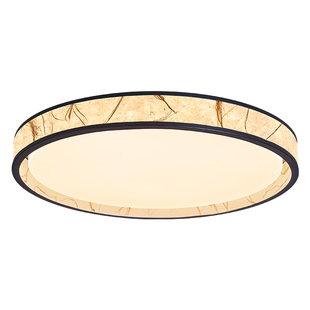 宋式美学吸顶灯新中式禅意蚕丝宣纸卧室主灯仿古中古风房间书房灯