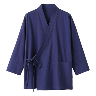加肥加大码汉服套装男胖子春夏季道袍衬衣中国民族古风棉麻汉服潮