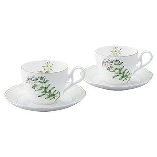 Noritake则武 ENGLISH HERBS英式下午茶茶具咖啡杯碟套装精致杯子