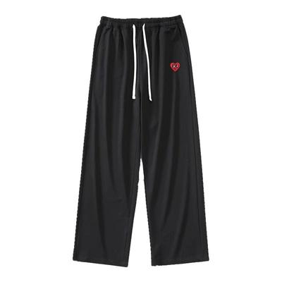 查尔斯桃心阔腿九分裤