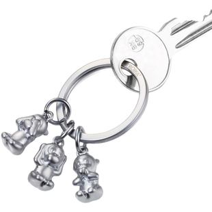德国Troika可爱生肖小猴子汽车钥匙扣三不猴警世励志护身小挂件