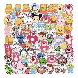 卡通人物维尼熊贴纸迪士尼乐园玲娜贝尔行李箱手机壳电脑装饰贴画