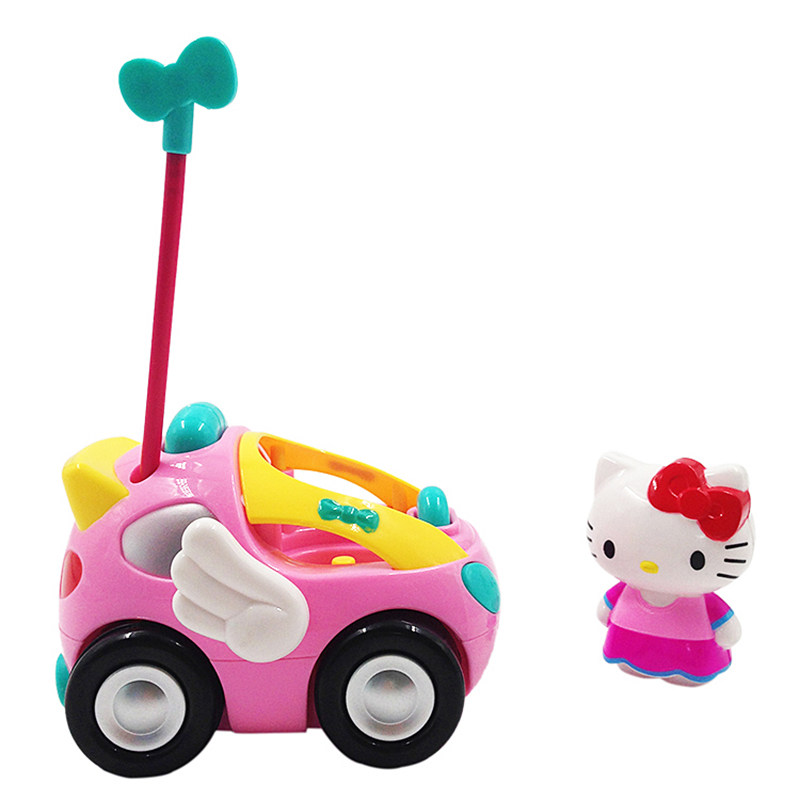 HelloKitty凯蒂猫儿童充电电动迷你遥控宝宝汽车无线粉色女孩玩具
