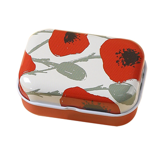 迷你随身小盒子小清新可爱马口铁盒子耳钉首饰糖果连盖收纳盒药盒