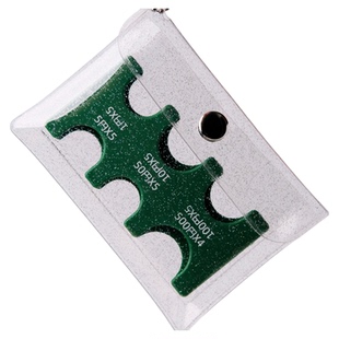 日本硬币夹零钱收纳包便携小钱包防丢夹日币分类旅行透明细闪卡包