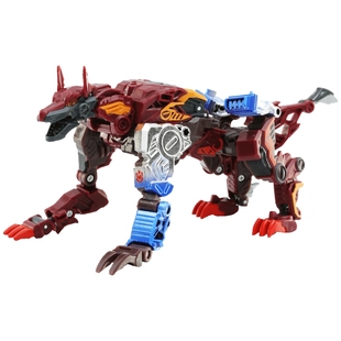 【BEASTBOX】猛兽匣系列铬骨电镀狼变形玩具拼装模型潮玩机甲手办